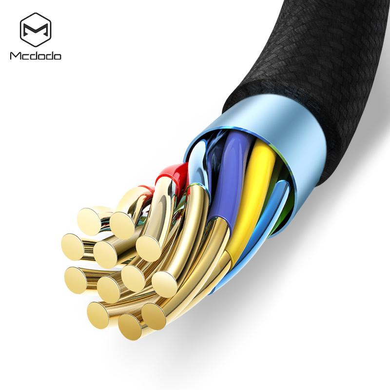 کابل Type-C به HDMI مک‌دودو،Mcdodo CA-588، کابل انتقال تصویر 4K، کابل HDMI برای گوشی و لپ‌تاپ، کابل Type-C HDMI مقاوم، کابل کنفی مک‌دودو