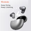 مترجم هوشمند بلوتوثی مک‌دودو، Mcdodo HP-822 AI Real-Time Translator, هدفون TWS با ترجمه زنده، هدفون بی‌سیم ترجمه‌گر، ترجمه هم‌زمان AI، Handsfree با ترجمه زنده نقره ای با گارانتی