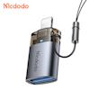 مبدل USB به Lightning مک‌دودو، Mcdodo OT-739 OTG Converter، تبدیل USB به Lightning OTG، اتصال فلش به آیفون، تبدیل OTG برای آیفون و آیپد، مبدل USB به آیفون با گارانتی