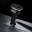 شارژر فندکی پاورولوژی ۱۴۰ وات، Powerology 140W Triple-Port Car Charger، شارژر فندکی USB-C و USB-A، شارژ سریع خودرو، شارژر ماشین چند پورت PCCSR025BKGYC
