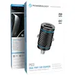 شارژر فندکی پاورولوژی دو پورت 33 وات، Powerology Pico Dual-Port Car Charger، شارژر ماشین USB، شارژر فندکی سریع، شارژ USB در خودرو، شارژر فندکی مشکی PCCSR023BK
