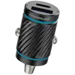 شارژر فندکی پاورولوژی دو پورت 33 وات، Powerology Pico Dual-Port Car Charger، شارژر ماشین USB، شارژر فندکی سریع، شارژ USB در خودرو، شارژر فندکی مشکی PCCSR023BK