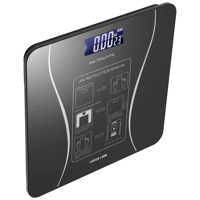 ترازوی هوشمند گرین لاین، Green Lion Smart Body Scale Lite، ترازو دیجیتال هوشمند، ترازوی BMI، ترازوی بلوتوثی، ترازوی آنالیز بدن، ترازوی چربی سنج، ترازو گرین لاین، خرید ترازوی هوشمند، GNSBSCLLTEBK