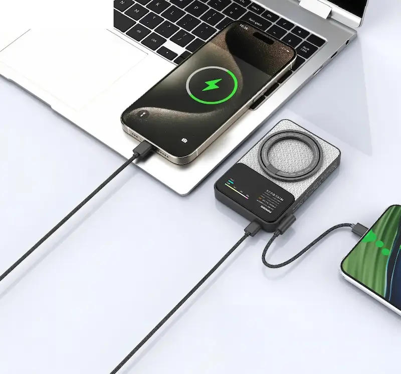 پاوربانک پرودو YAS، پاوربانک مگ سیف 10000، PDPBFCH0104GY، پاوربانک MagSafe پرودو، پاوربانک شارژ بی‌سیم 15 وات، پاوربانک PD 20W، پاوربانک مغناطیسی آیفون، پاوربانک 10000 میلی‌آمپرساعت پرودو، پاوربانک Porodo YAS