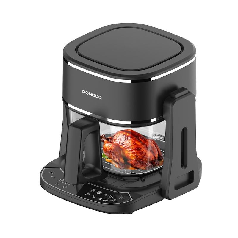 سرخ‌کن بدون روغن پرودو، هواپز پرودو، گریل برقی پرودو، PD-LFST022-BK، Porodo Air Fryer، سرخ کن بدون روغن 4.5 لیتری، هواپز و گریل، سرخ‌کن رژیمی، سرخ‌کن شیشه‌ای، هواپز لمسی، گریل خانگی، سرخ‌کن چندکاره