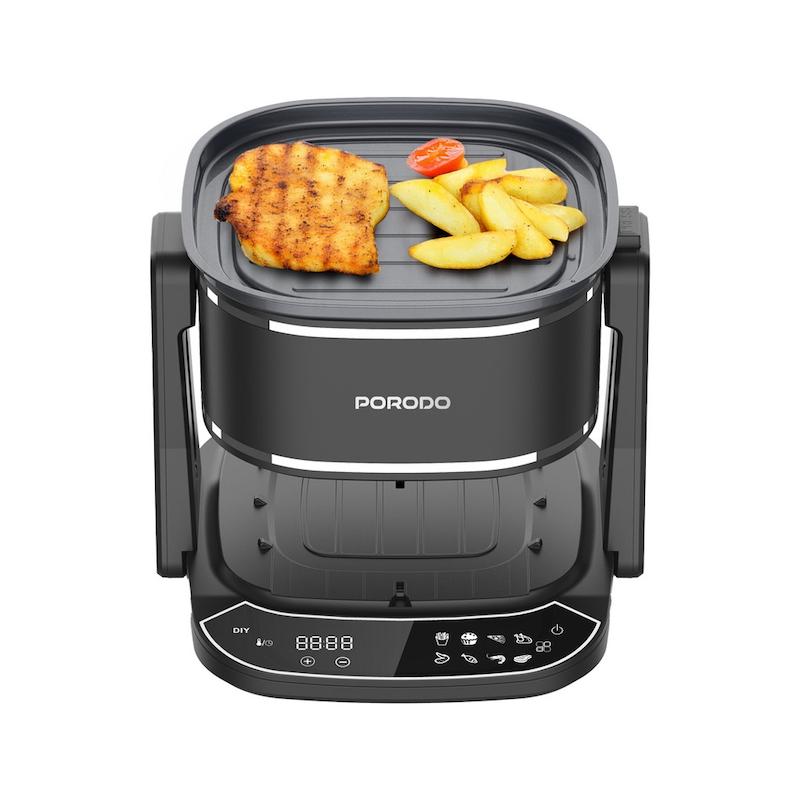 سرخ‌کن بدون روغن پرودو، هواپز پرودو، گریل برقی پرودو، PD-LFST022-BK، Porodo Air Fryer، سرخ کن بدون روغن 4.5 لیتری، هواپز و گریل، سرخ‌کن رژیمی، سرخ‌کن شیشه‌ای، هواپز لمسی، گریل خانگی، سرخ‌کن چندکاره