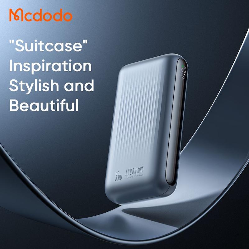 پاوربانک 33 وات ظرفیت 10000 مک دودو مدل MCDODO MC-4530 بهمراه کابل شارژ  به همراه گارانتی
