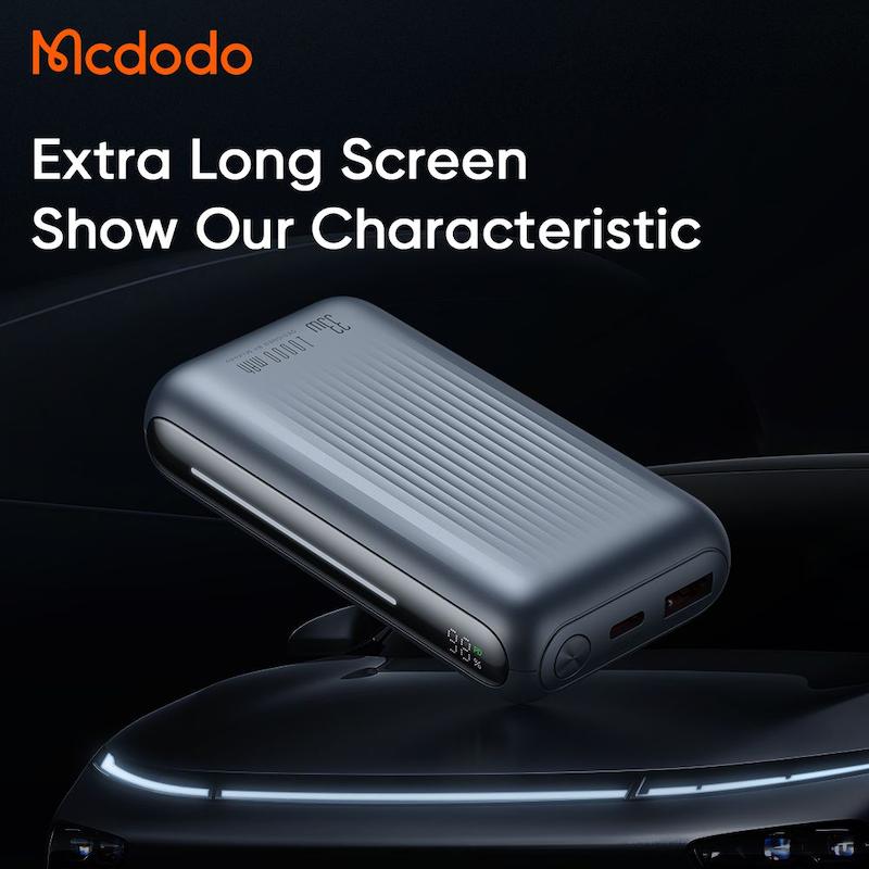 پاوربانک 33 وات ظرفیت 10000 مک دودو مدل MCDODO MC-4530 بهمراه کابل شارژ  به همراه گارانتی