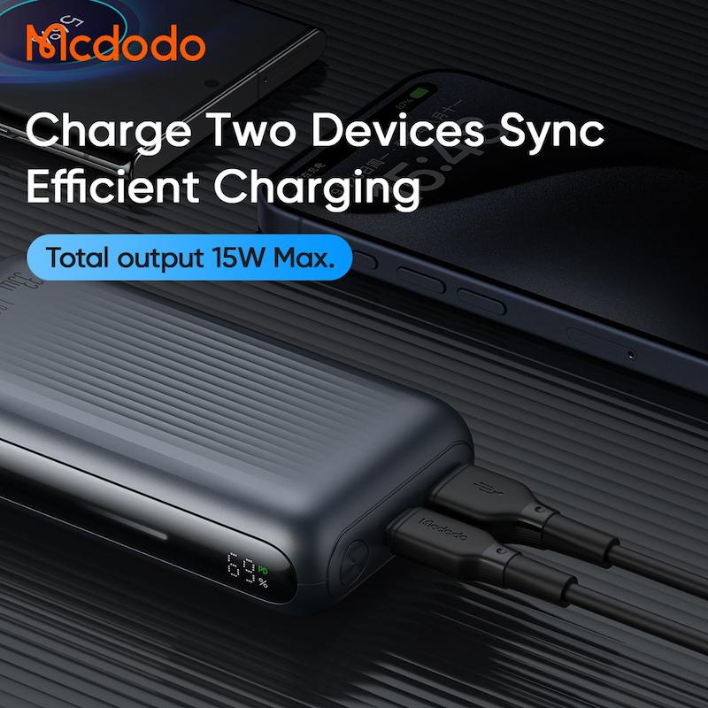 پاوربانک 33 وات ظرفیت 10000 مک دودو مدل MCDODO MC-4530 بهمراه کابل شارژ  به همراه گارانتی