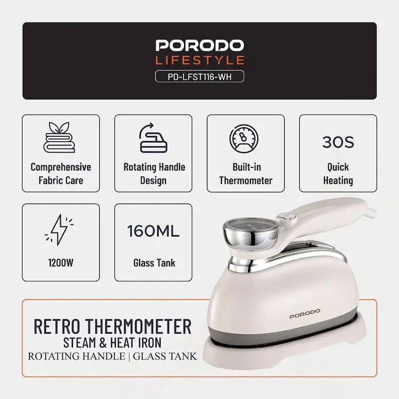 اتو بخار پرودو LFST116-WH PORODO با گارانتی