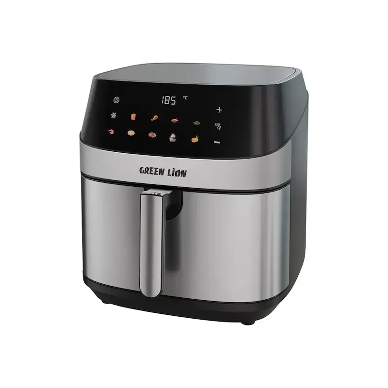 سرخ کن بدون روغن لوکس 8 لیتری گرین GNDELAIR8LBK   Green Lion Deluxe Air Fryer LED Touch Screen 8L  ایر فرایر  با گارانتی