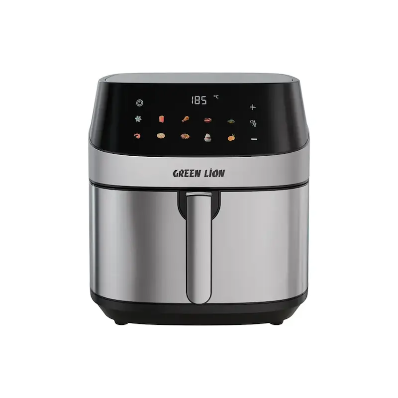 سرخ کن بدون روغن لوکس 8 لیتری گرین GNDELAIR8LBK   Green Lion Deluxe Air Fryer LED Touch Screen 8L  ایر فرایر  با گارانتی