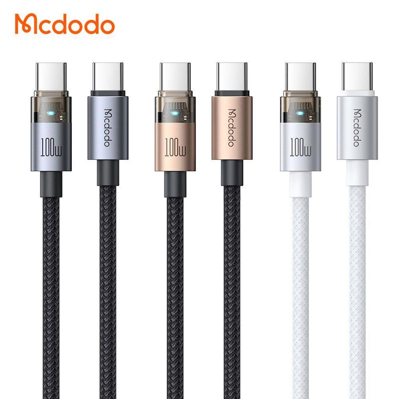 کابل فست شارژ تایپ سی به تایپ سی 100  وات  1.2 متری  مک دودو مدل CA-558 با گارانتی  MCDODO