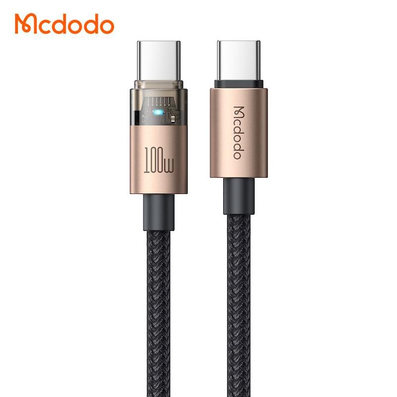 کابل فست شارژ تایپ سی به تایپ سی 100  وات  1.2 متری  مک دودو مدل CA-558 با گارانتی  MCDODO