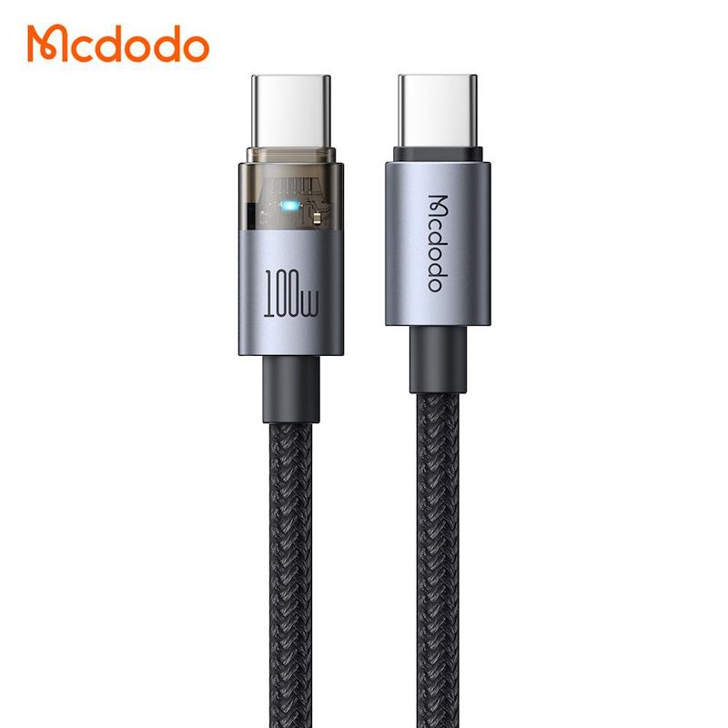 کابل فست شارژ تایپ سی به تایپ سی 100  وات  1.2 متری  مک دودو مدل CA-558 با گارانتی  MCDODO