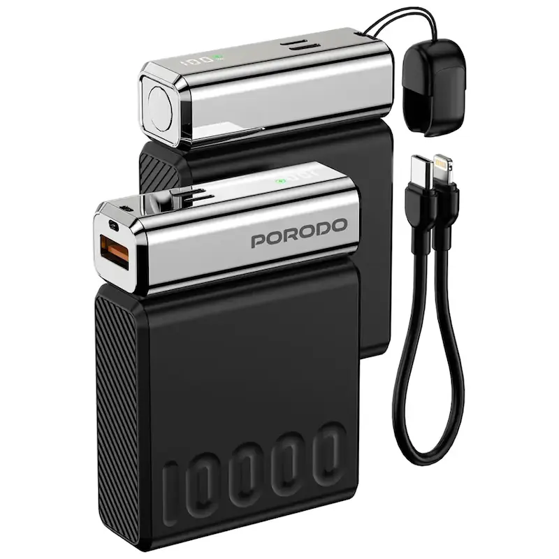 پاوربانک 10000 میلی آمپری 35 وات پرودو PDPBFCH088BK با گارانتی (CHROME VOLT)
