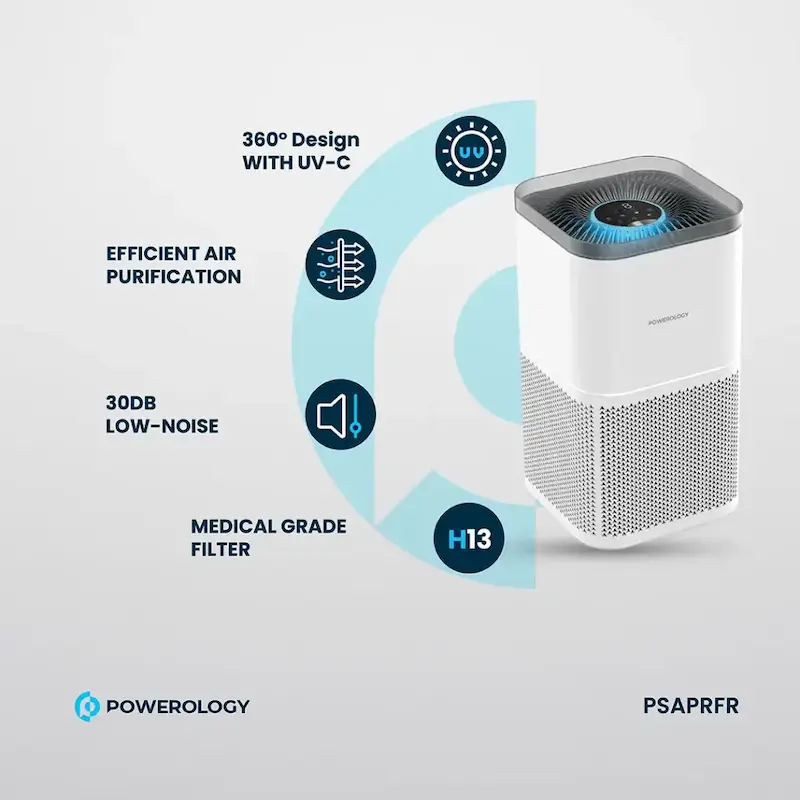 تصفیه هوا پاورولوژی مدل PSAPRFR POWEROLOGY باگارانتی