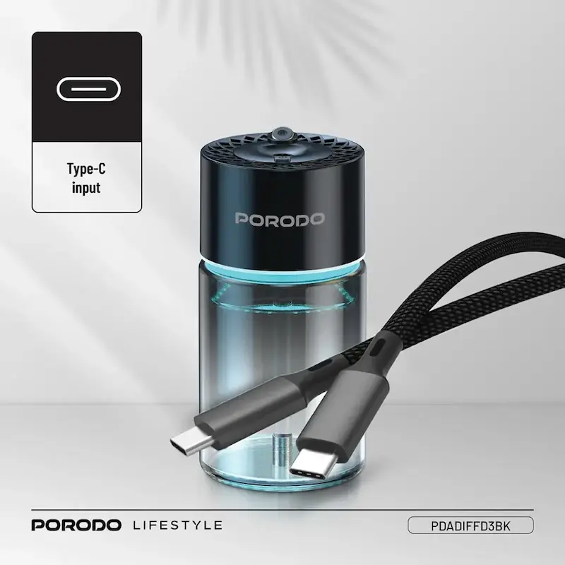 خوشبوکننده هوشمند هوا پرودو، Porodo Valencia، Porodo Aroma Diffuser، PDADIFFD3BK، دیفیوزر هوشمند، خوشبوکننده هوا خانگی
