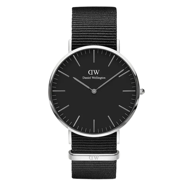 ساعت دنیل ولینگتون Classic Cornwall Black Silver
