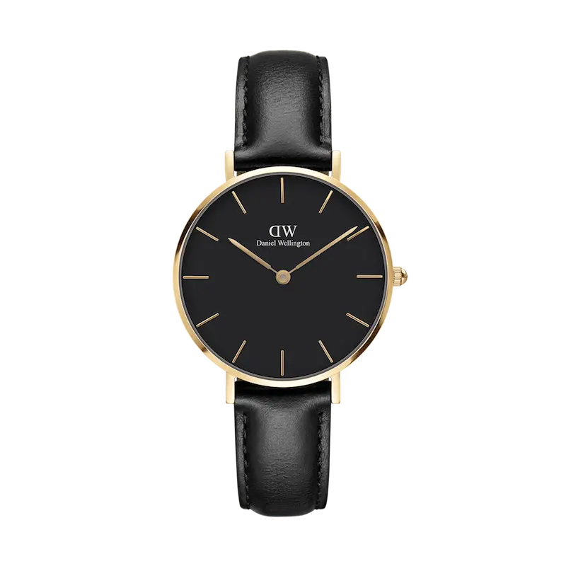 ساعت مچی زنانه دنیل ولینگتون Daniel Wellington Petite Sheffield Black Gold