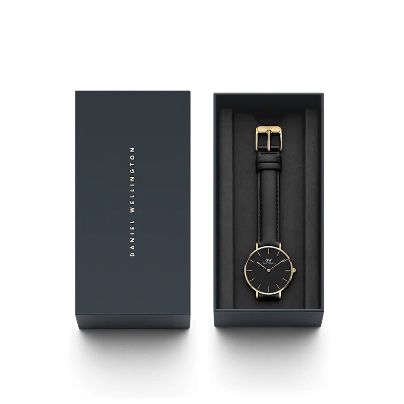 ساعت مچی زنانه دنیل ولینگتون Daniel Wellington Petite Sheffield Black Gold