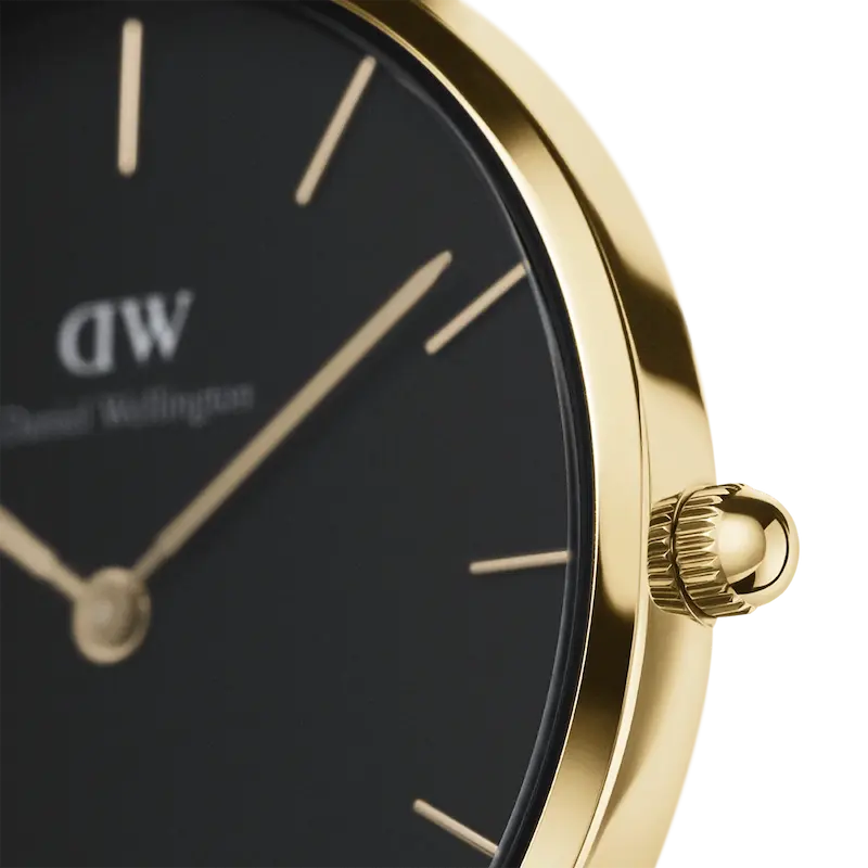 ساعت مچی زنانه دنیل ولینگتون Daniel Wellington Petite Sheffield Black Gold