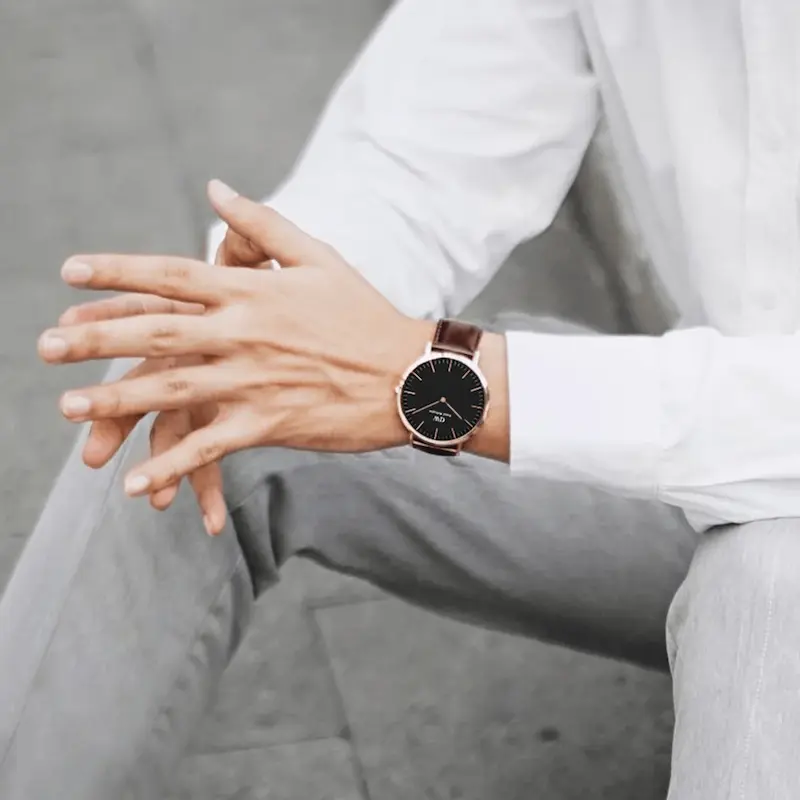 ساعت دنیل ولینگتون  Classic Bristol Black Rose Gold