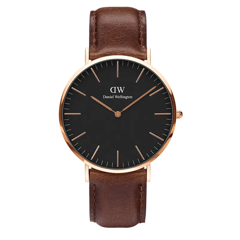 ساعت دنیل ولینگتون  Classic Bristol Black Rose Gold