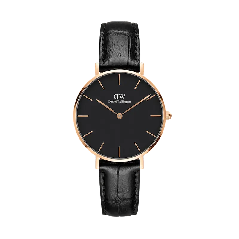 ساعت مچی زنانه دنیل ولینگتون Petite Reading Black Rose Gold