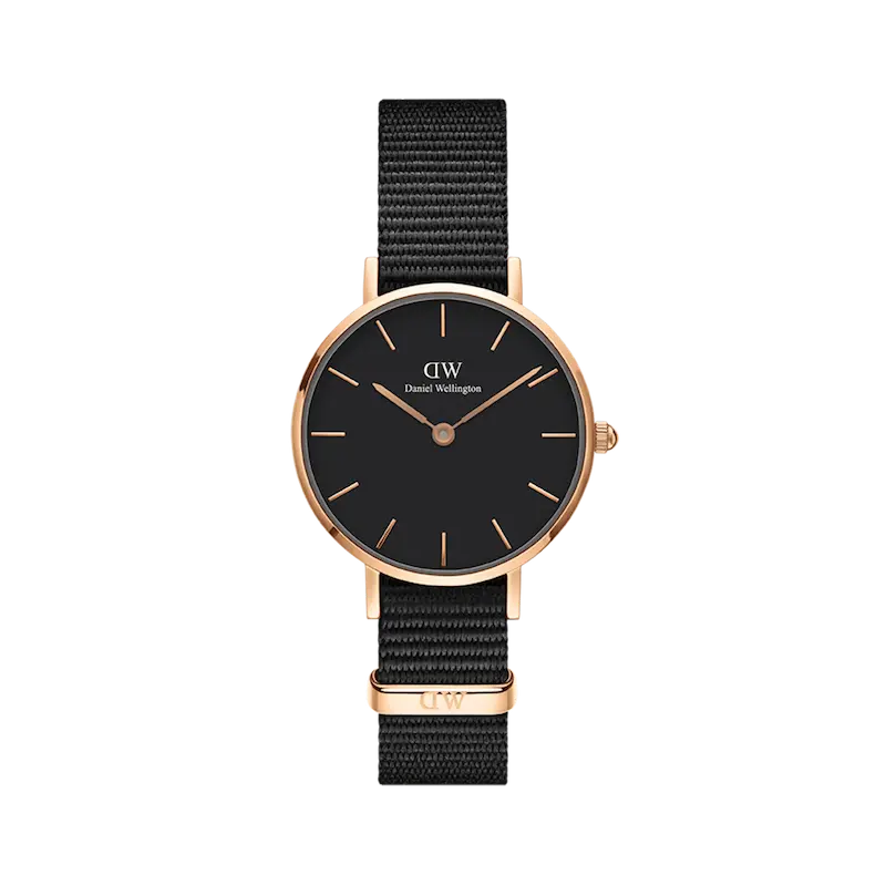 ساعت مچی زنانه دنیل ولینگتون Petite Cornwall Black Rose Gold