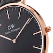 ساعت دنیل ولینگتون Classic Reading Black Rose Gold 