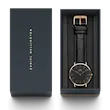 ساعت دنیل ولینگتون Classic Reading Black Rose Gold 