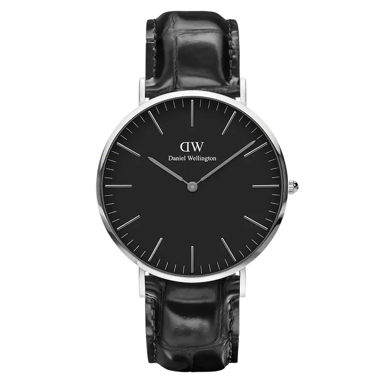 ساعت دنیل ولینگتون  Classic Reading Black Silver