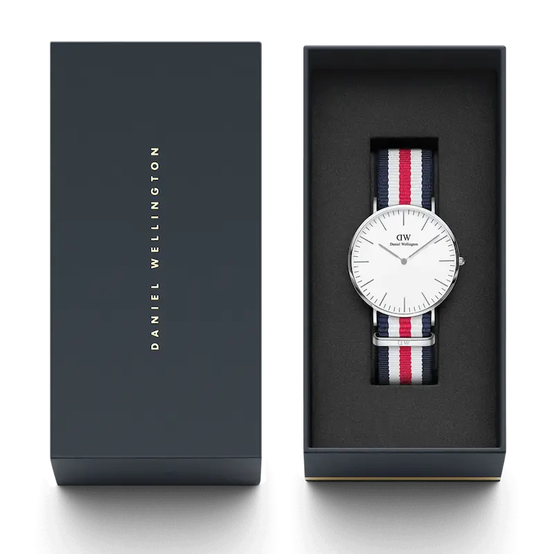ساعت مچی دنیل ولینگتون Classic Canterbury Silver