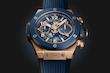 ساعت مچی مردانه هابلو  Unico King Gold Blue Ceramic