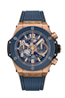 ساعت مچی مردانه هابلو  Unico King Gold Blue Ceramic