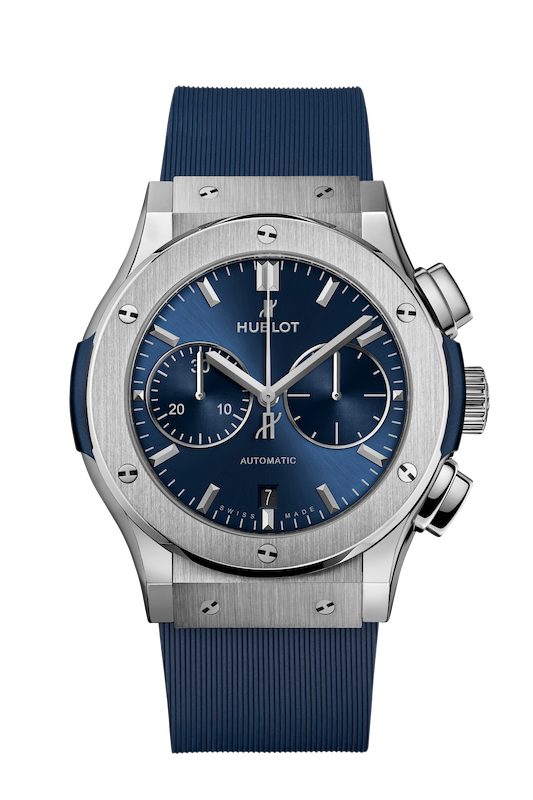 ساعت مچی مردانه هابلو  Chronograph Titanium Blue