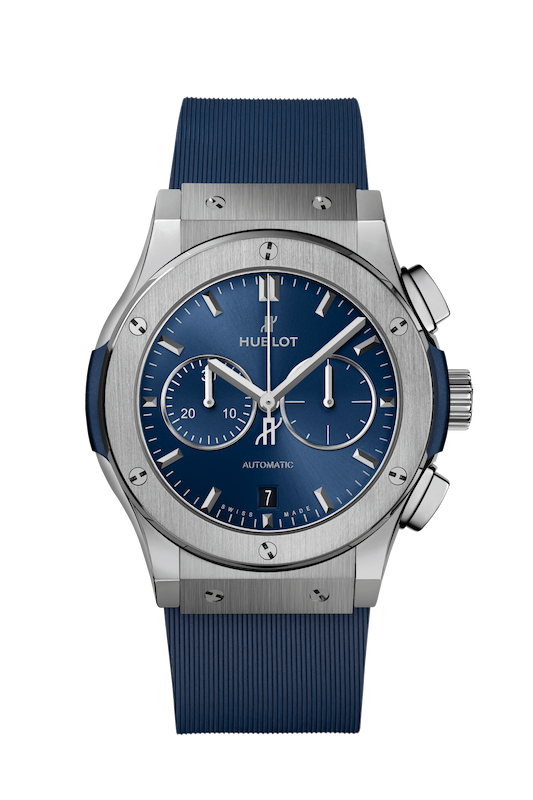 ساعت مچی زنانه هابلو  Chronograph Titanium Blue