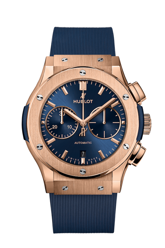 ساعت مچی مردانه هابلو  Chronograph King Gold Blue
