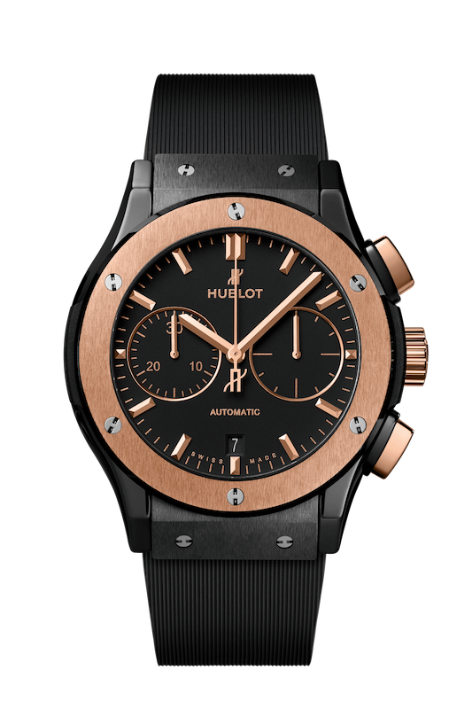 ساعت مچی زنانه هابلو  Chronograph Ceramic King Gold