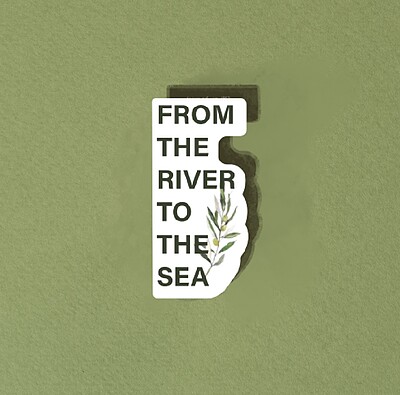 استیکر from the river to the sea