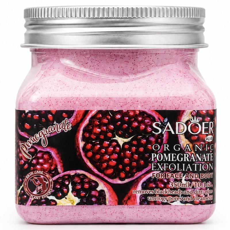 اسکراب انار سادور SADOER Organic Pomegranate صورت و بدن 