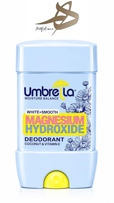 مام دئودورانت آمبرلا White + Smooth مدل Magnesium Hydroxide