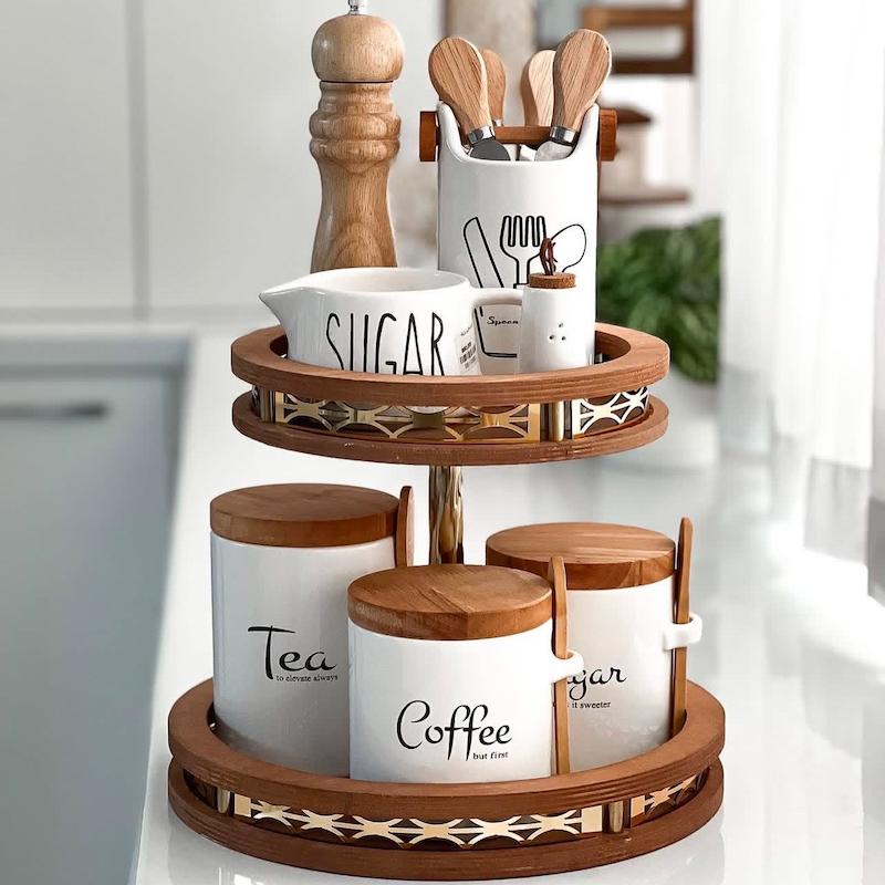 استند دوطبقه گرد