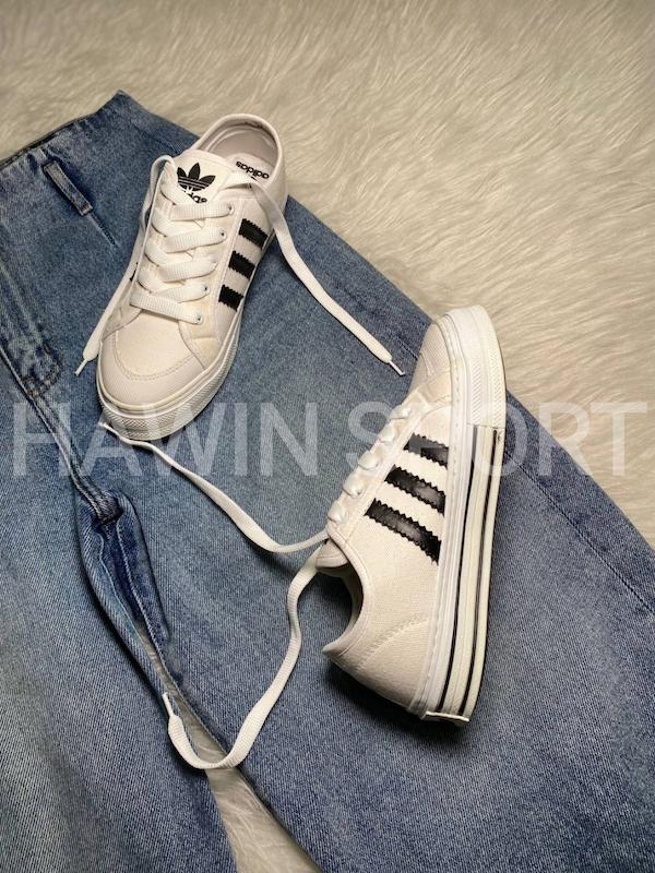 ونس زنانه آدیداس سفید مشکی