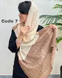 شال پلیسه طرح دار وارداتی