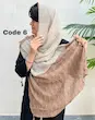 شال پلیسه طرح دار وارداتی