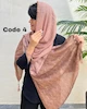 شال پلیسه طرح دار وارداتی