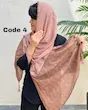 شال پلیسه طرح دار وارداتی
