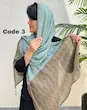 شال پلیسه طرح دار وارداتی